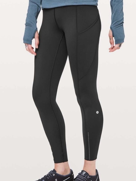 lululemon athletica Denim - Lululemon Black Fast and Free Running Pocket Leggings - size 6